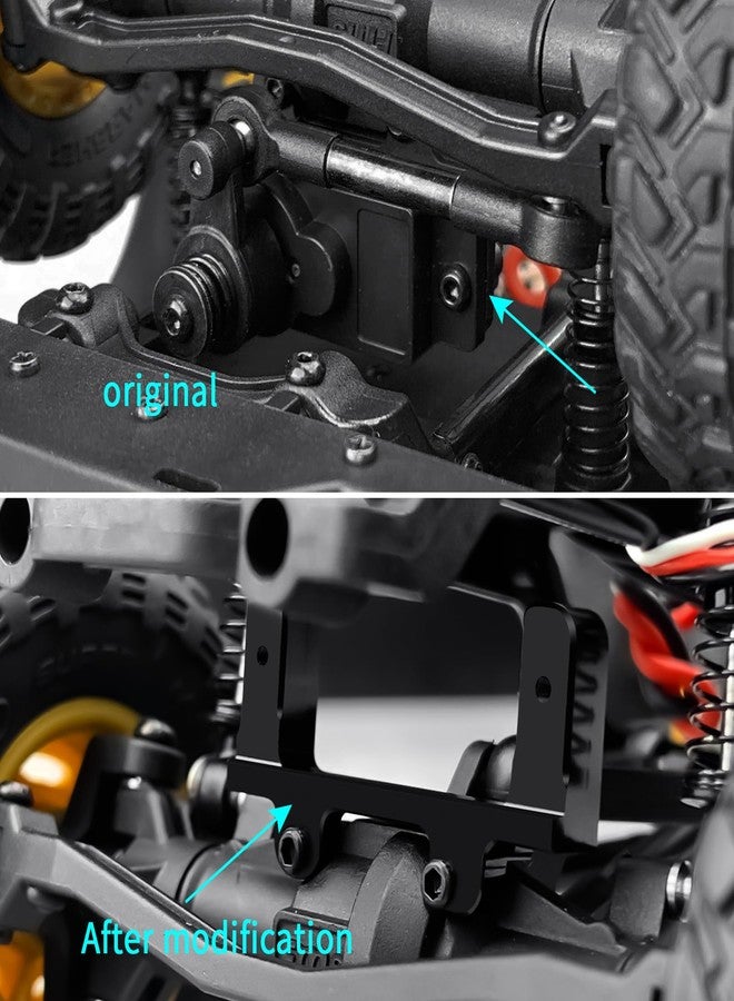 QUE-T Aluminium Steering Servo Mount for 1/24 FCX24 D90 D110 Discovery RC Crawler Car - Image 4